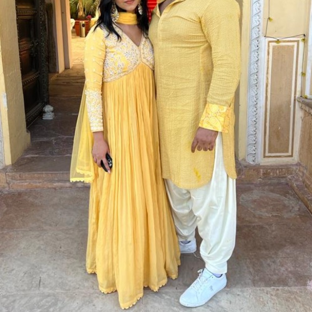 YELLOW ANARKALI
